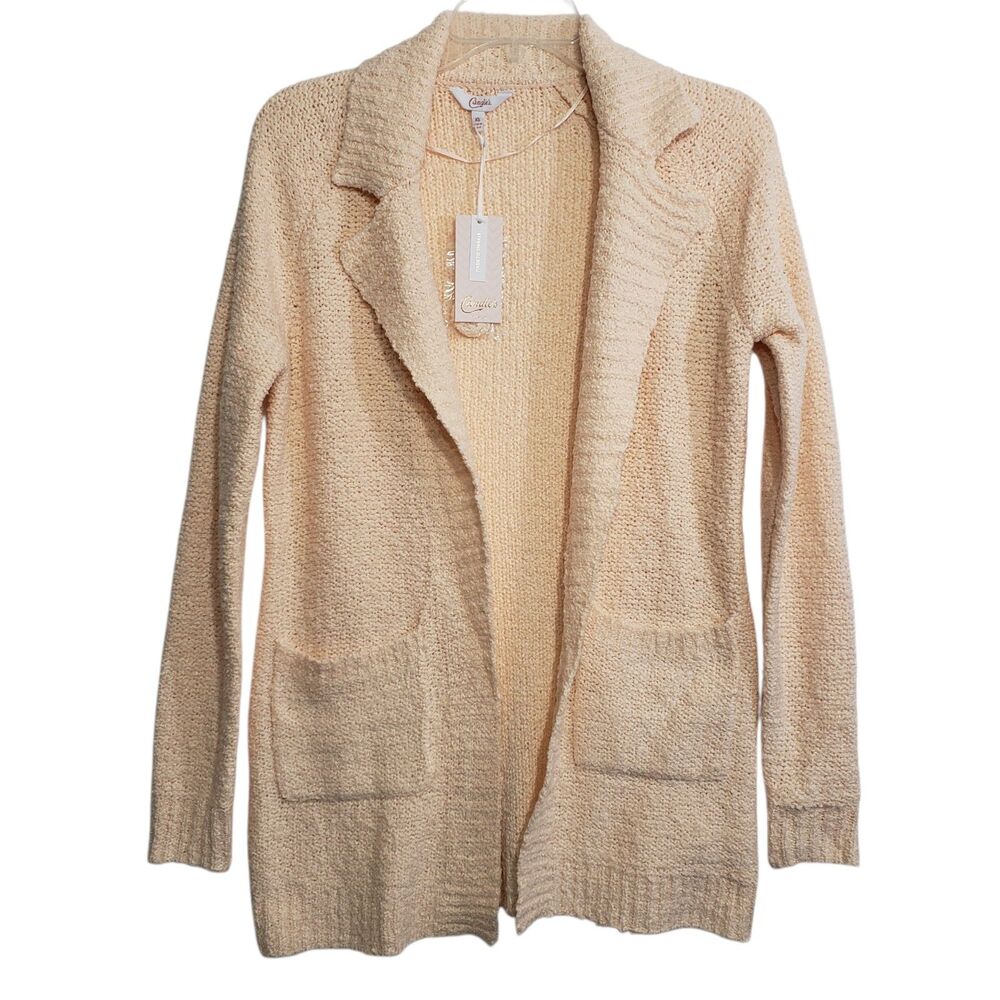 NEW Candies Women's Long XS Open Cardigan, Pretty Peachy Pink Color, Size XS